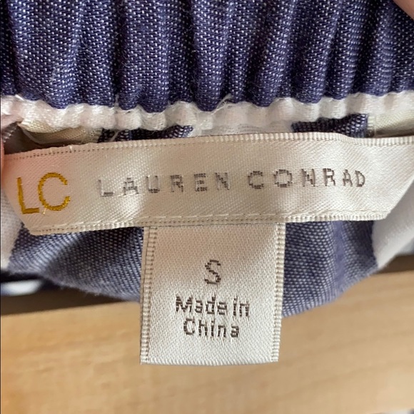 Lauren Conrad Blue and White Striped Mini Skirt - Picture 3 of 3